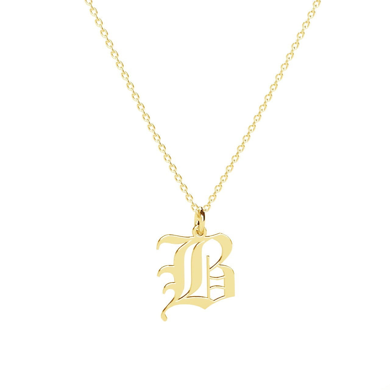 lantisor initiala ghetto vintage argint 925 placat aur 18k maison la stephanie