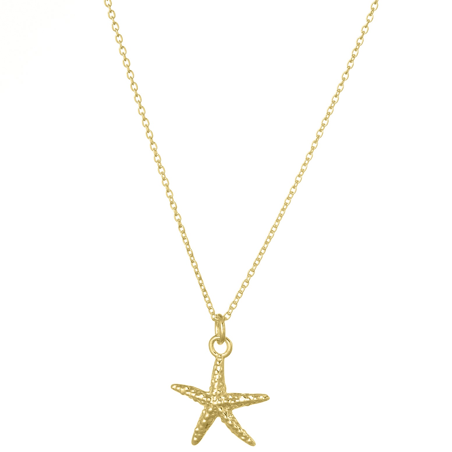 Lănțișor Stea de Mare din argint 925 placat cu aur de 18K – bijuterie elegantă inspirată de mare, perfectă pentru vară și pentru cadouri speciale.