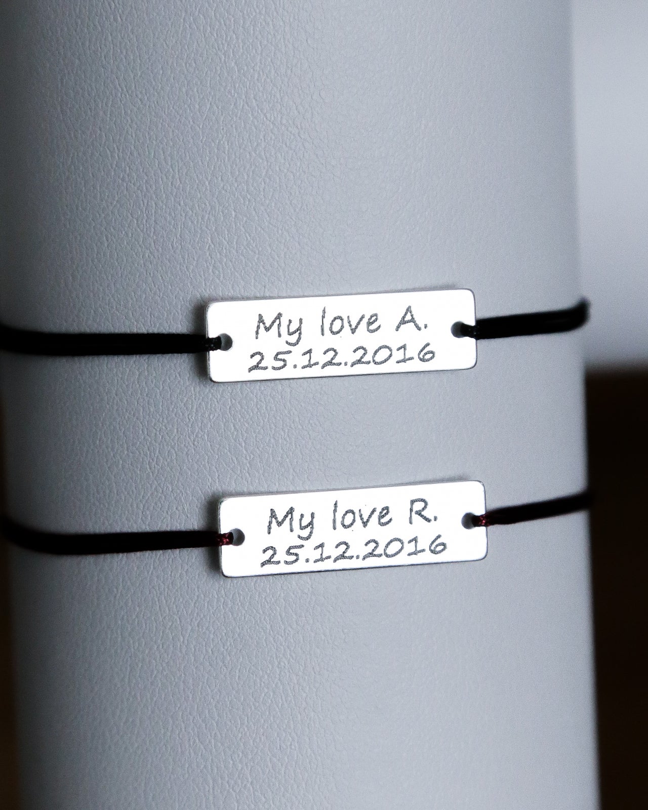 SET 2 BRATARI PERSONALIZATE PLACUTA 23x7 MM ARGINT 925 bratari personalizate cuplu