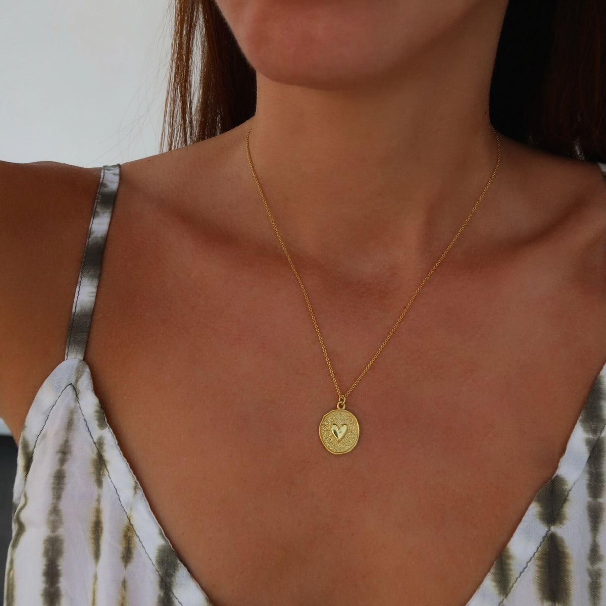 Chloe Love Necklace, 18k gold plated