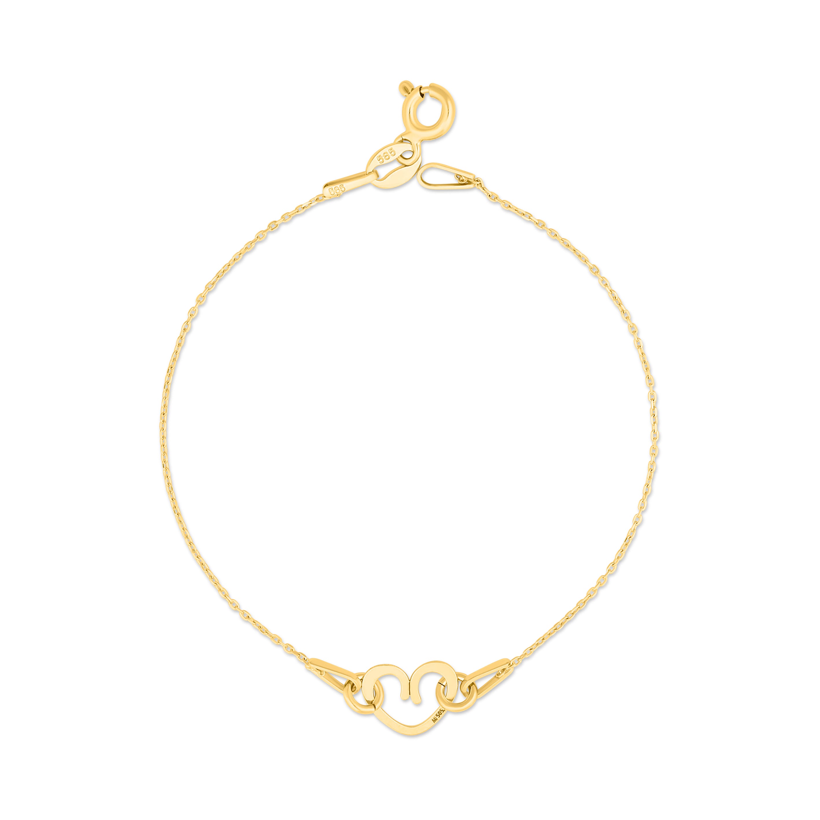 Brățară din aur 14K cu charm inimioară delicată – bijuterie rafinată, simbol al iubirii și feminității. Ideală pentru cadou sau purtare zilnică.