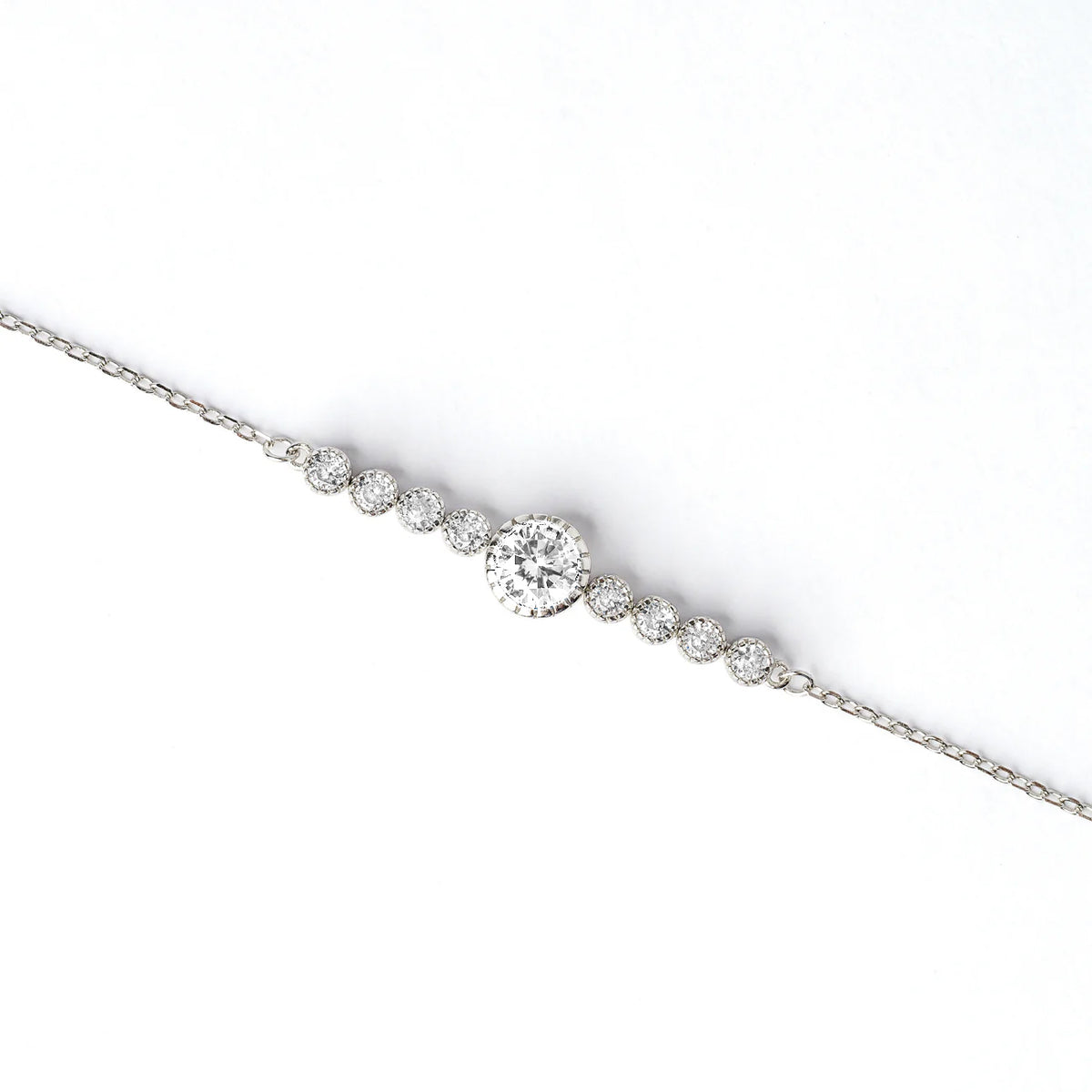 Crystal Diadema bracelet, 925 sterling silver