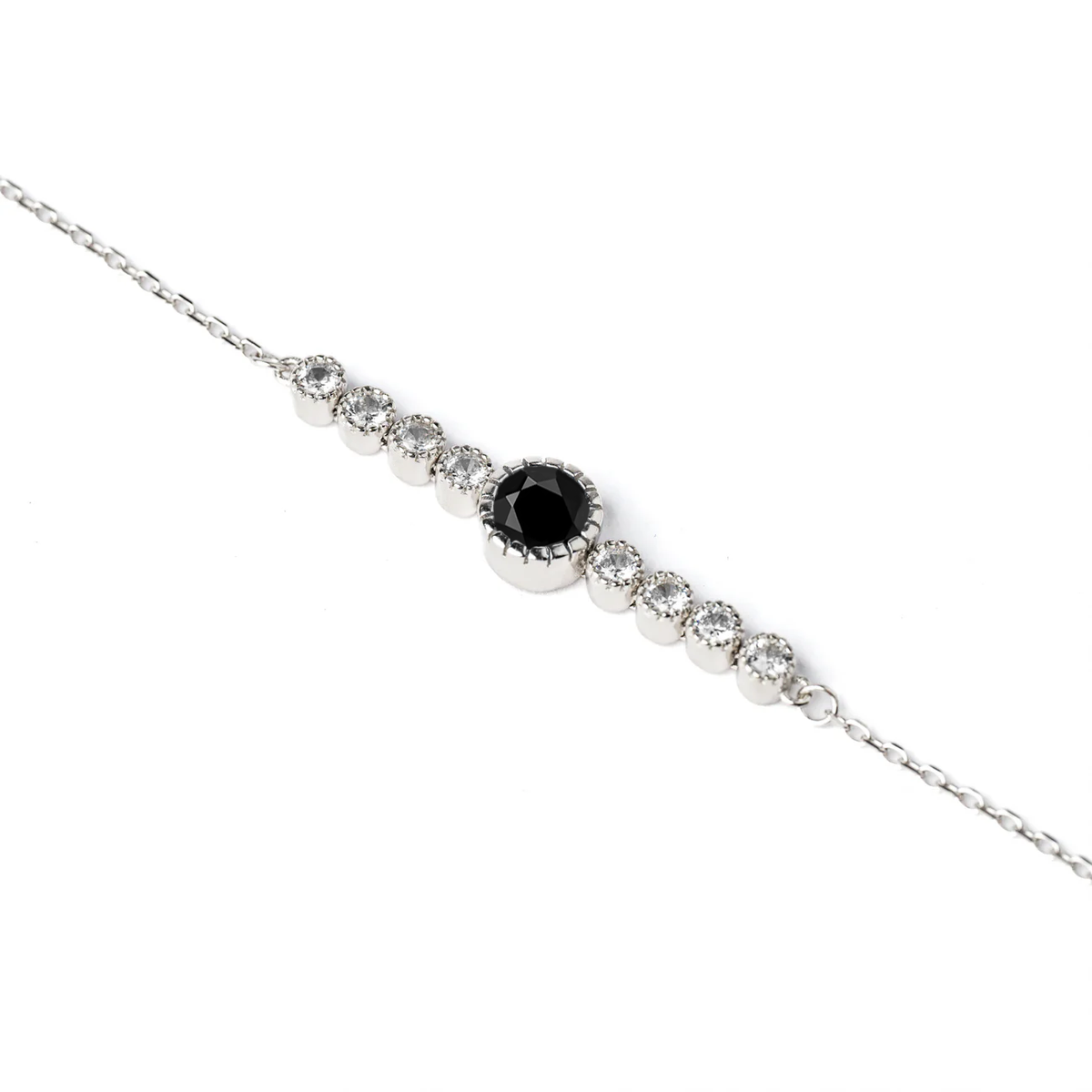 Black Diadema bracelet, 925 sterling silver