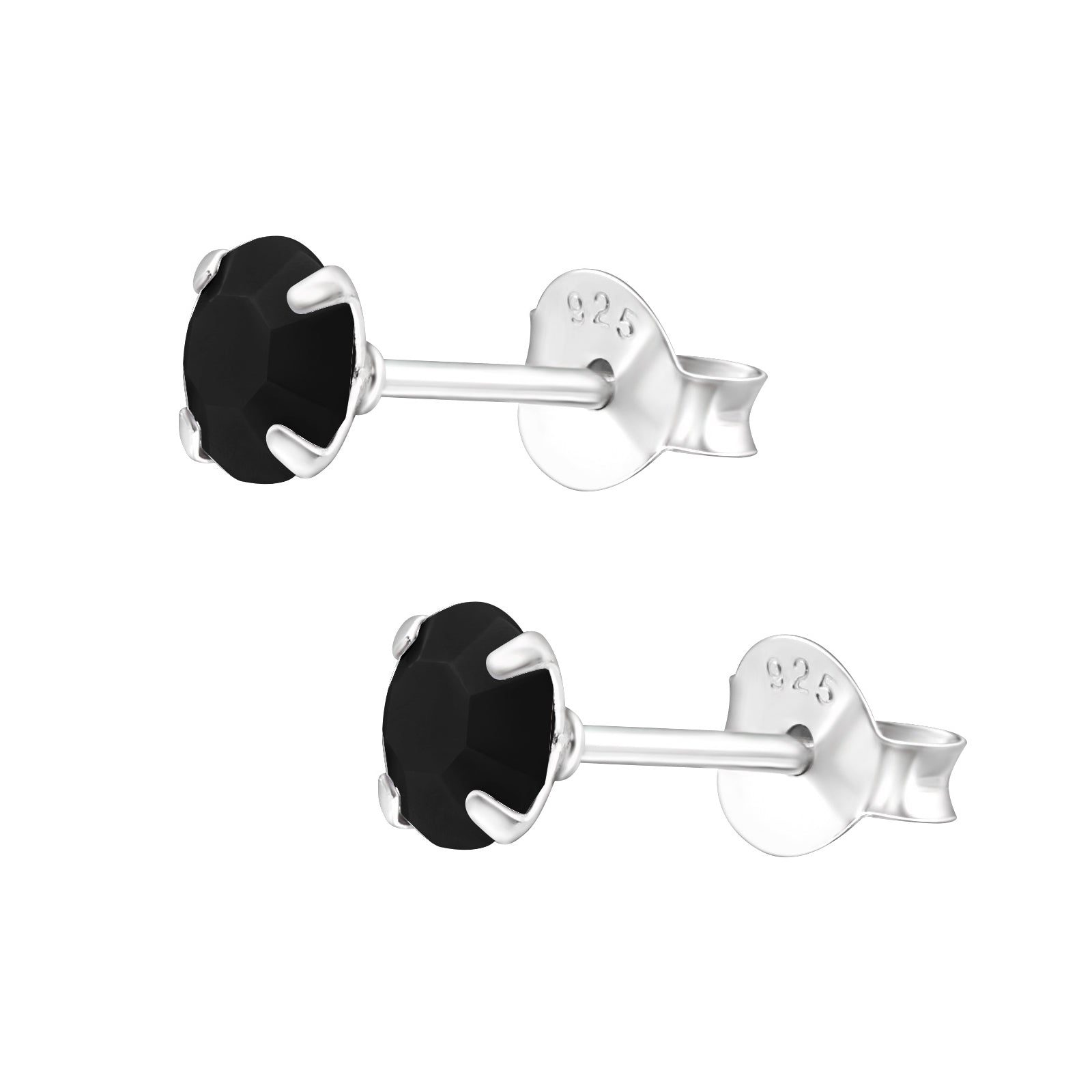 Cercei Black Diamond din argint 925 cu zirconii negre – bijuterii elegante, minimaliste și rafinate, ideale pentru femeile care iubesc detaliile sofisticate, semnate Maison La Stéphanie.