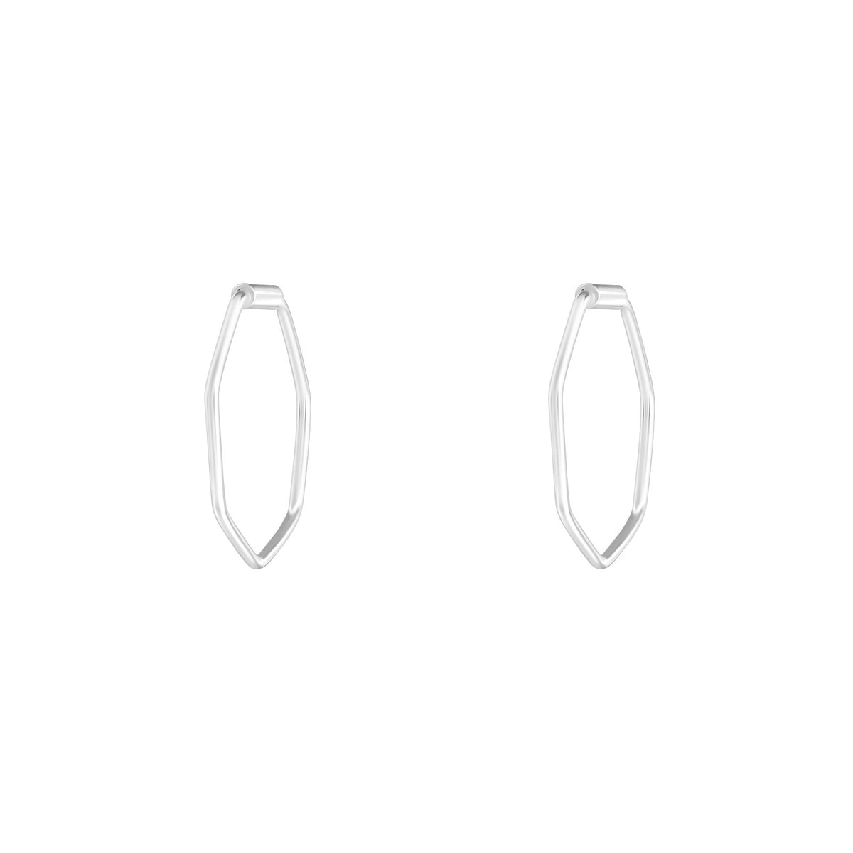 Geometric 925 silver earrings