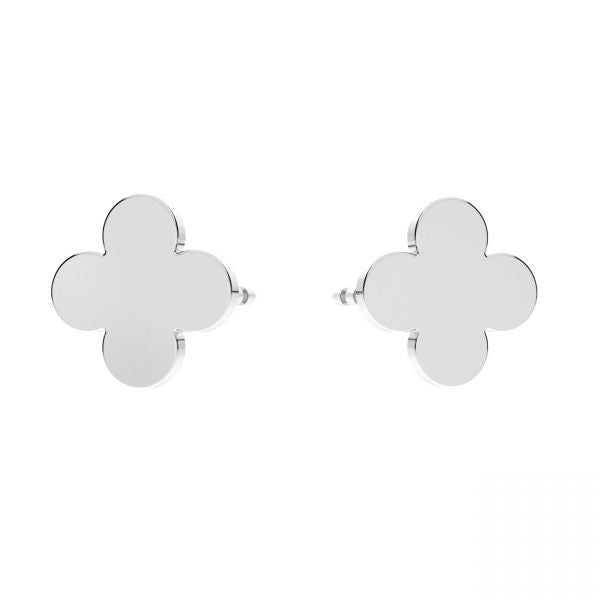 Lucky clover silver earrings