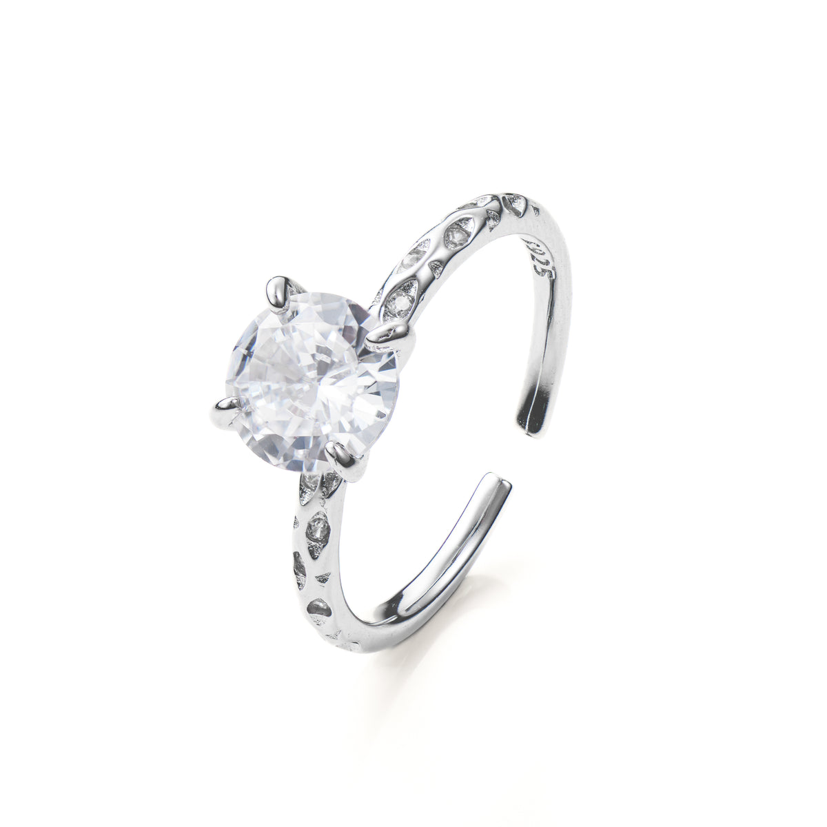 Luxury Diamond silver RING, Maison Stephanie