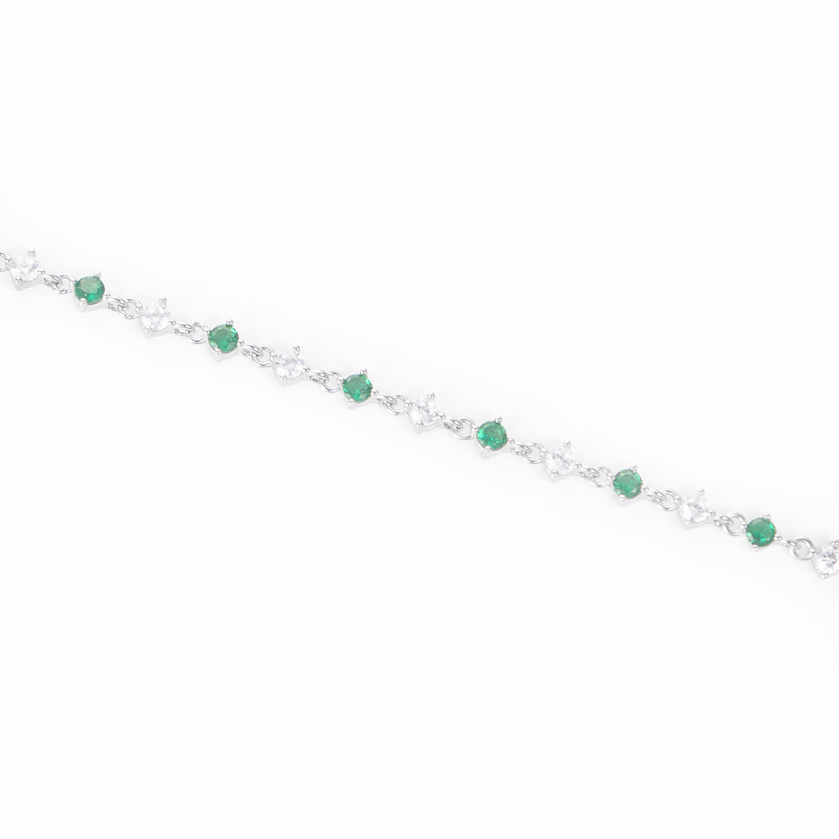Inherited Green Crystal Bracelet, 925 sterling silver bratara swarovski > bratara argint > bratara cu piatra > cadouri pentu ea > cadouri fete > cadouri cupluri > cadou fata > cadouri de vara > cadouri bestfriend > cadouri mama > idei de cadouri Maison la Stephanie   