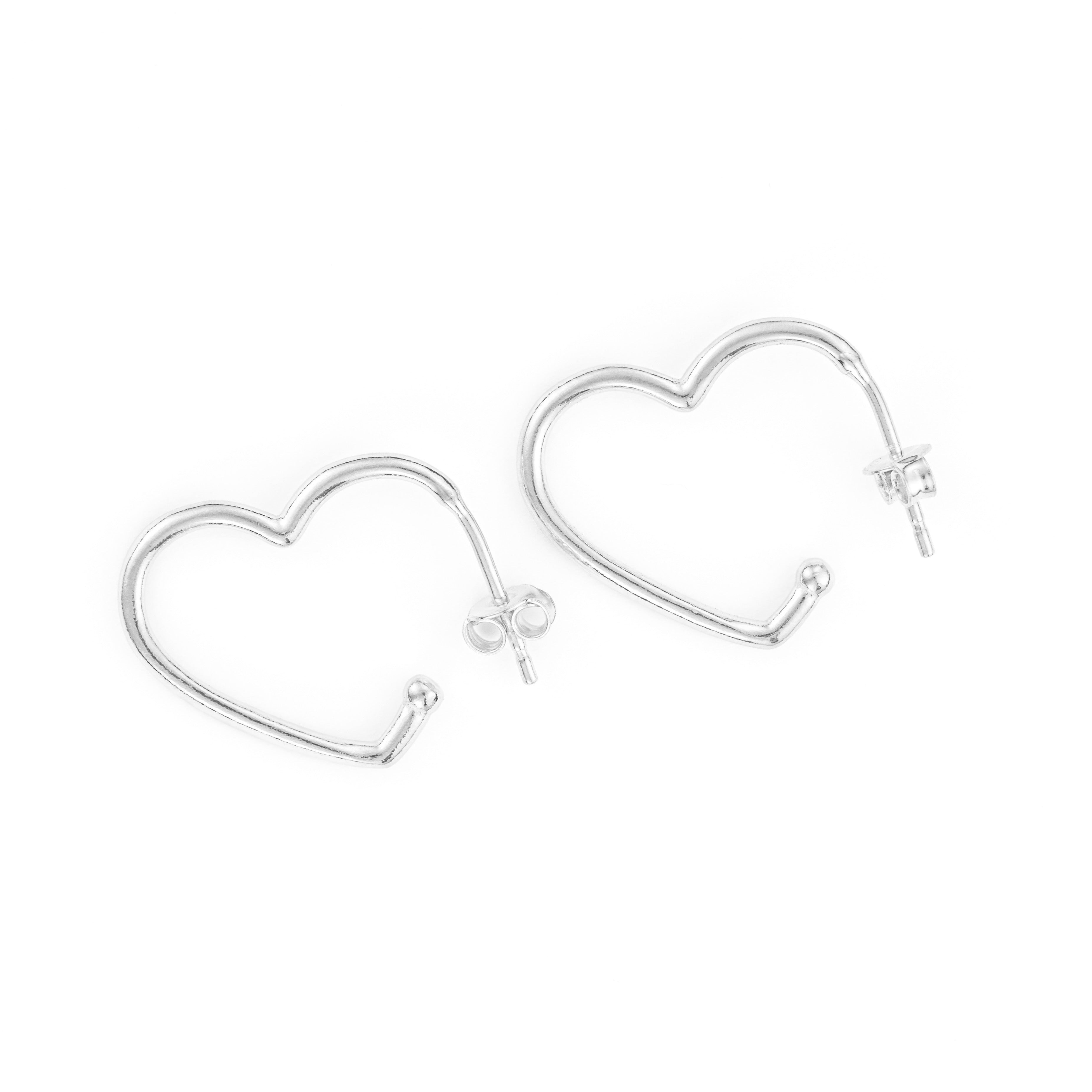 J’adore silver earrings