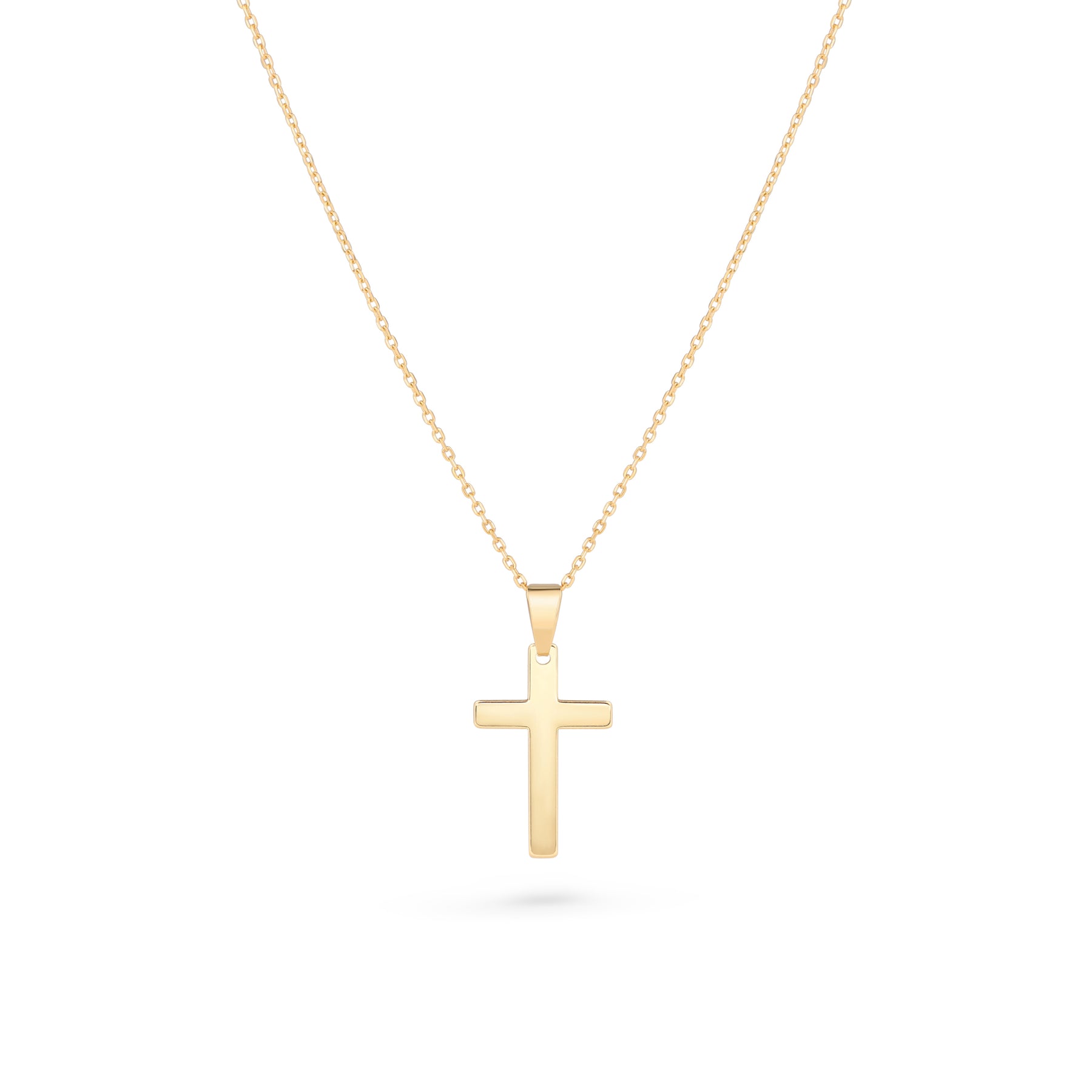 Lănțișor din aur 8K cu pandantiv cruciuliță – bijuterie elegantă și simbolică, cadou ideal pentru botez, împărtășanie sau ocazii speciale, Maison La Stéphanie.