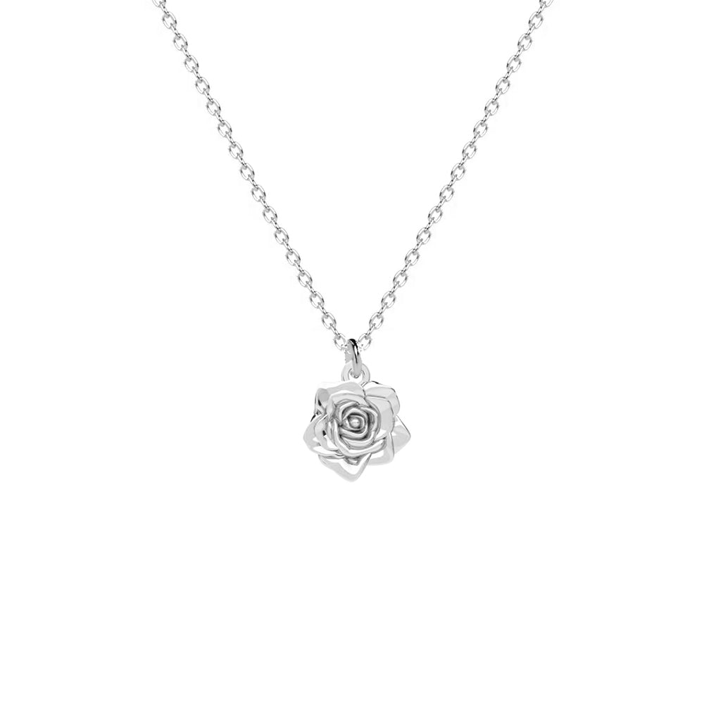 Fleur de l'amour silver necklace