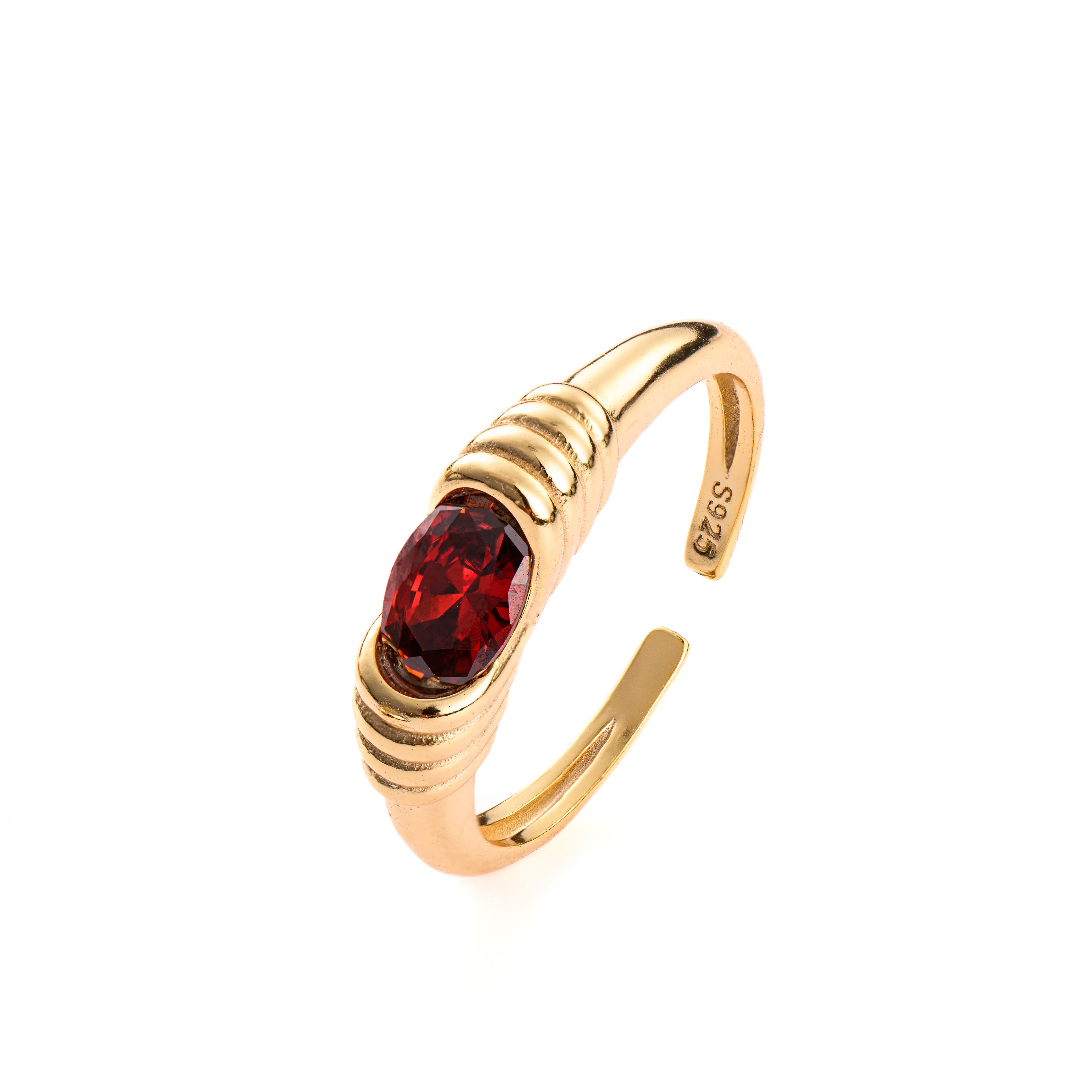 Lolita Ring, gold plated sterling silver