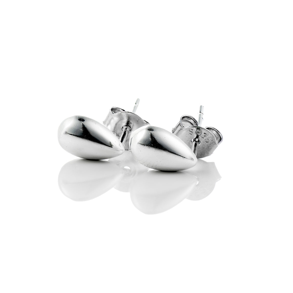 Minimal silver earrings, Maison Stephanie