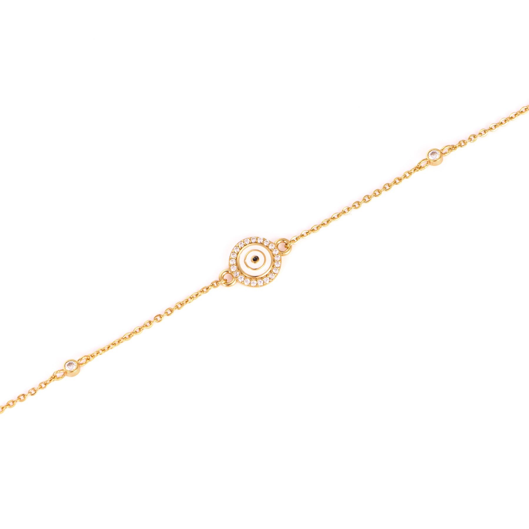 Brățară elegantă din argint 925 placat cu aur 18K, cu zirconii fine — un accesoriu sofisticat și rafinat Maison La Stéphanie, ideal pentru cadou.