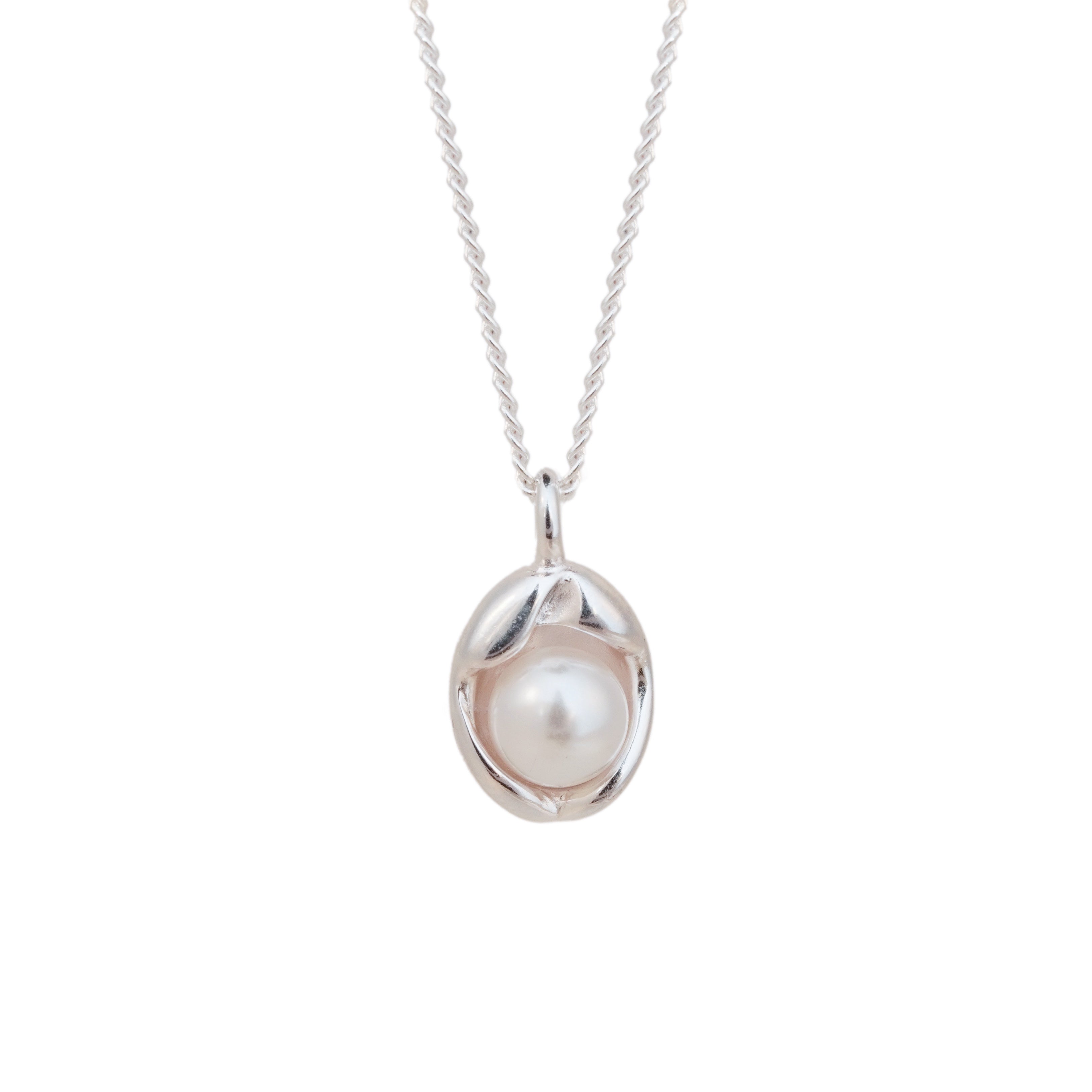 Sea Pearl Silver Necklace