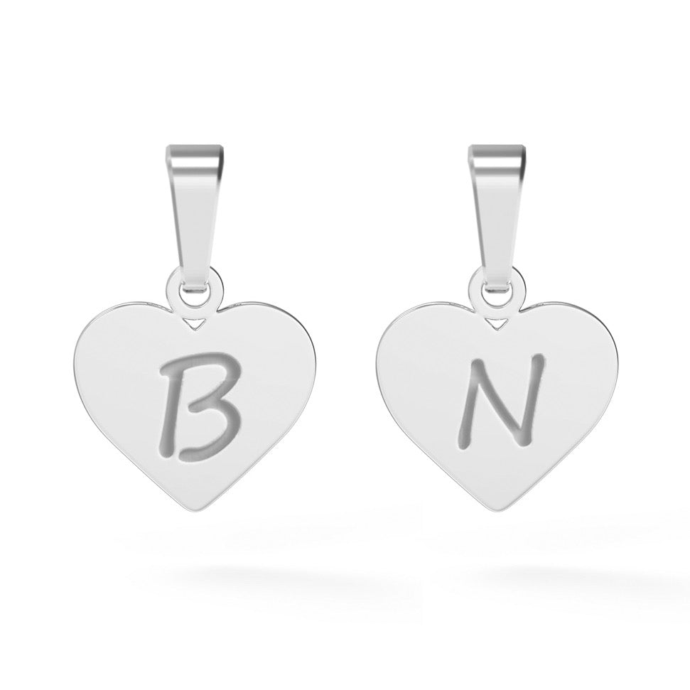 Set 2 x Blair's heart pins, silver 925