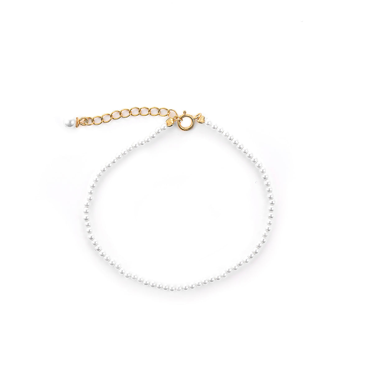 Tiny Pearls gold plated bracelet