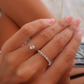 Inel ajustabil Heart din argint 925, design delicat cu inimioara – Maison La Stephanie