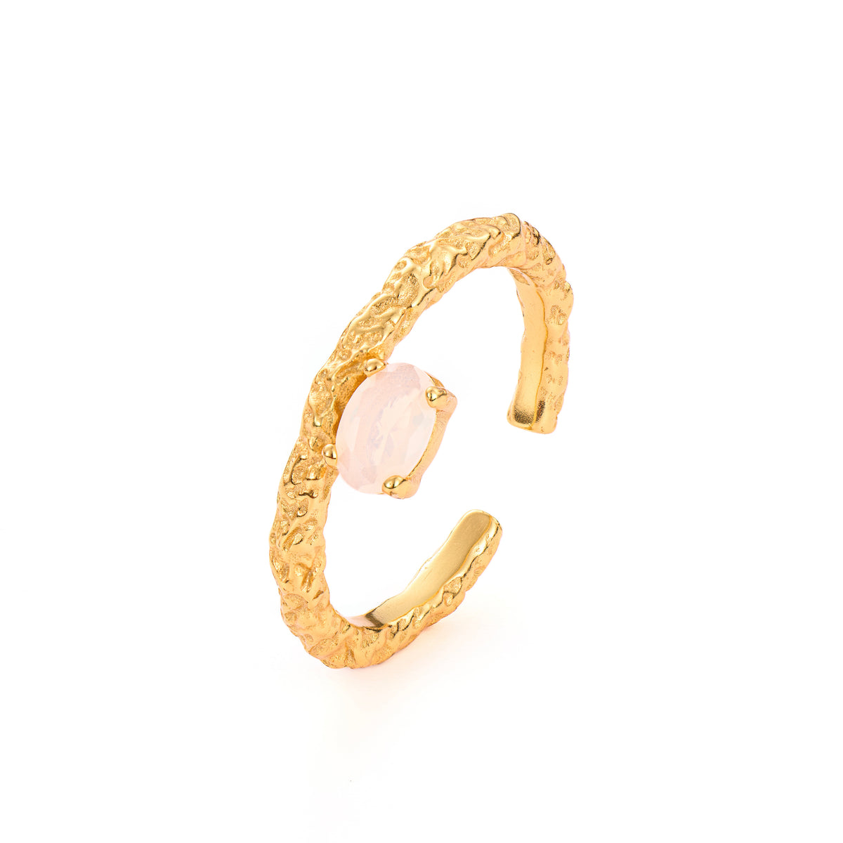 Backstage gold plated Ring, Maison Stephanie