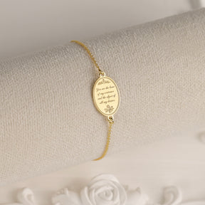bratara argint bane of my existence pandantiv oval gravat regency love letters collection maison stephanie