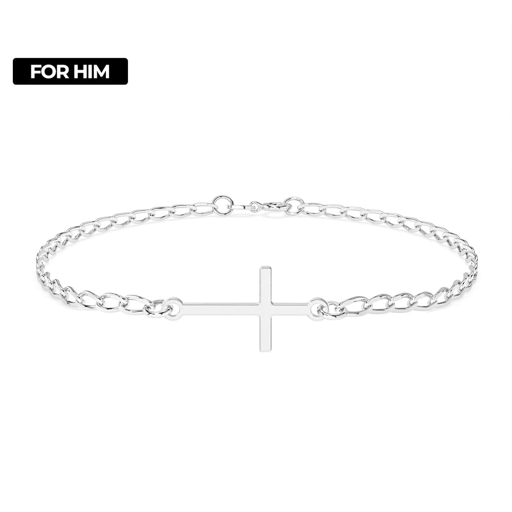 bratara pentru barbati cu cruce din arginr 925