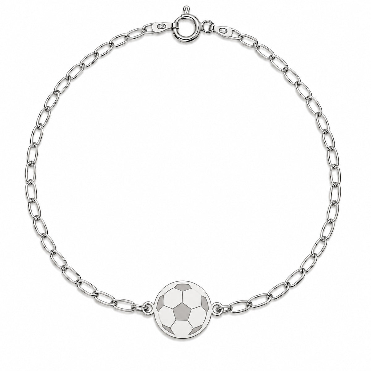 Bratara pentru barbati Football Men din Argint 925 cu minge de fotbal Maison La Stephanie