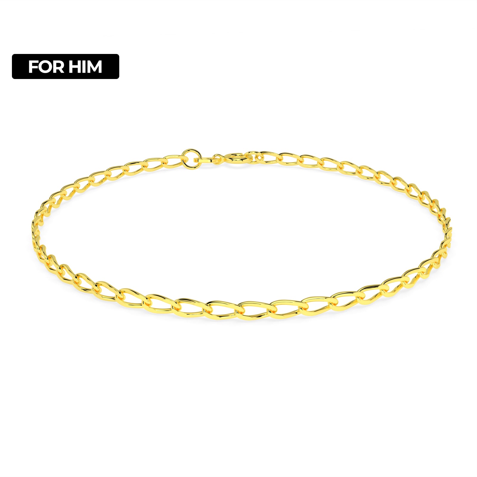 Brățară pentru bărbați din argint 925 placat cu aur 18K – un accesoriu elegant, ideal ca și cadou pentru iubit, soț sau tată. Bijuterie Maison La Stéphanie cu design rafinat, rezistentă și versatilă.