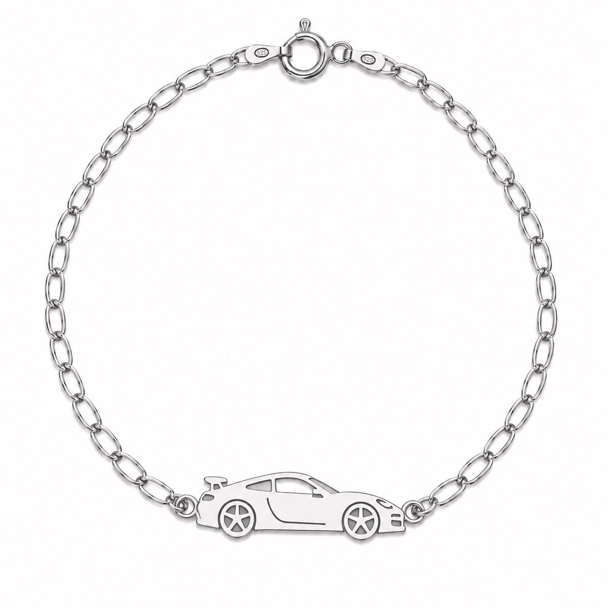 Bratara pentru barbati Racing Men din Argint 925 cu masina sport Maison La Stephanie