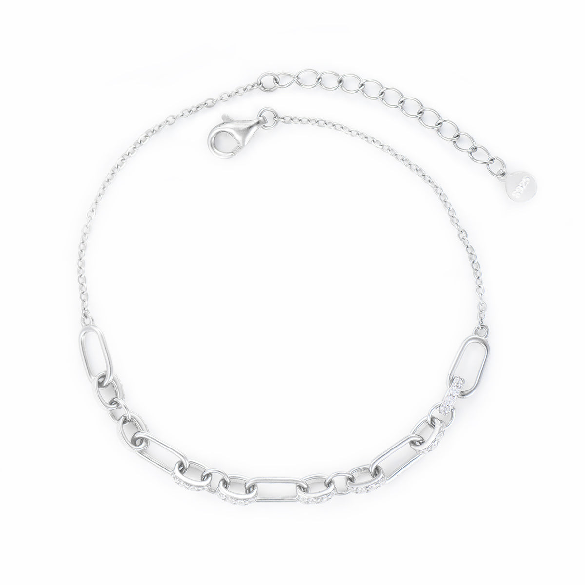 Crystal Chain Bracelet, 925 sterling silver  Maison la Stephanie   