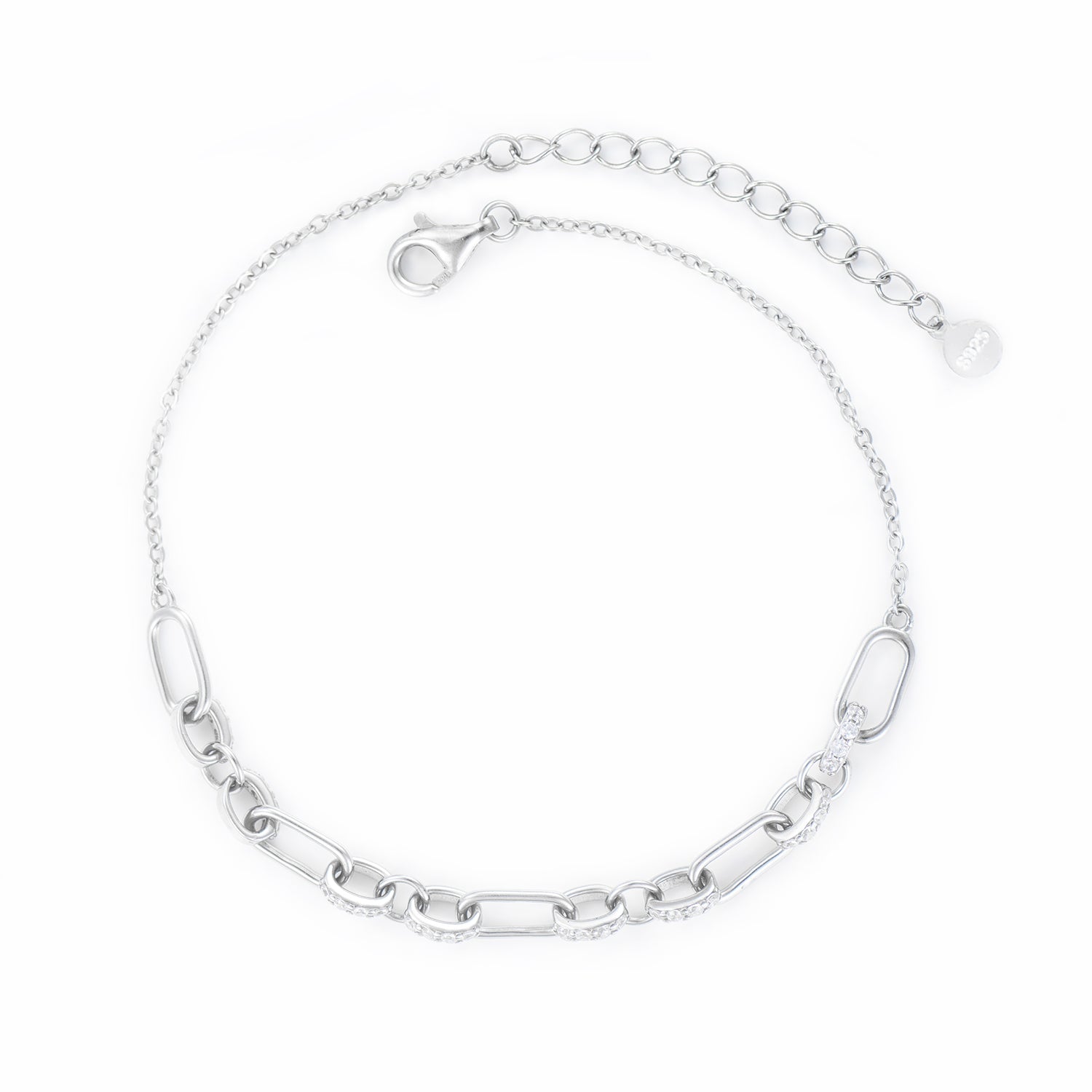 Crystal Chain Bracelet, 925 sterling silver  Maison la Stephanie   