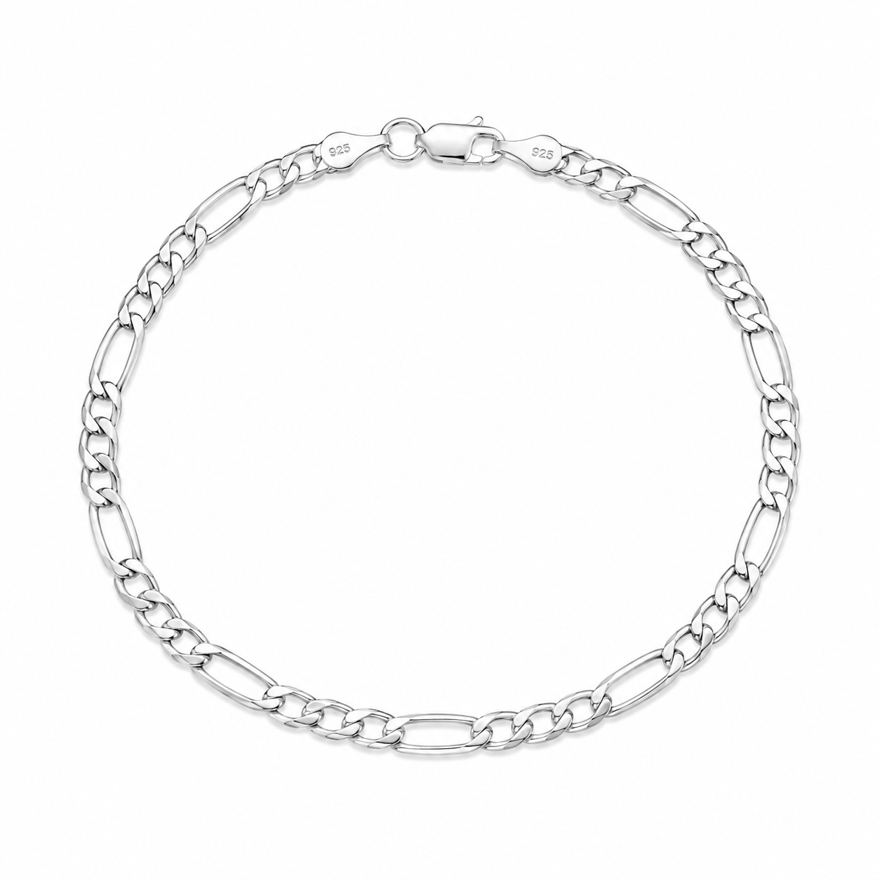 Brățară Figaro Uomo pentru Bărbați, 21 cm – Argint 925. Brățară bărbătească realizată din argint 925, cu model Figaro clasic și design elegant. Un accesoriu versatil, potrivit pentru purtare zilnică și cadouri.