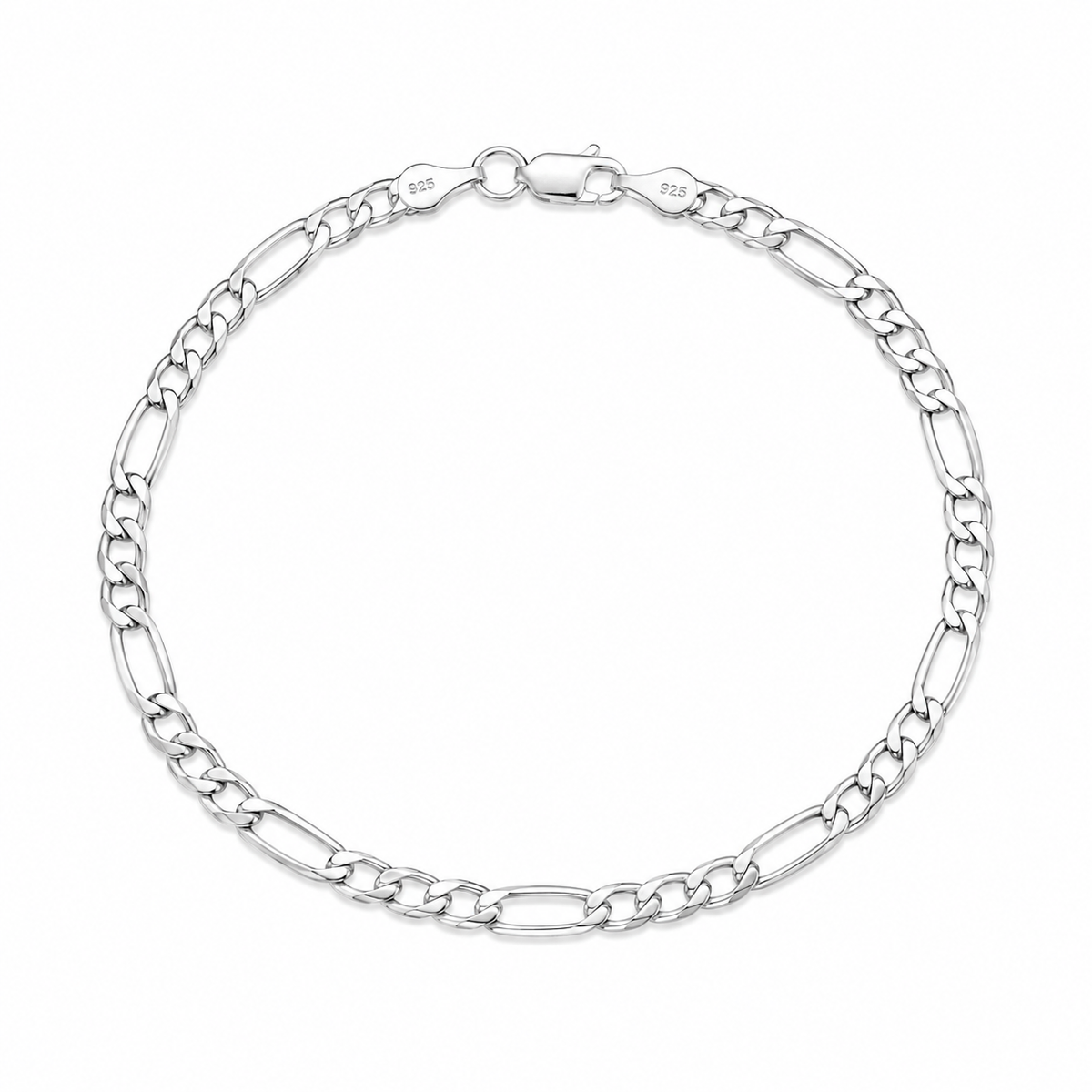 Brățară Figaro Uomo pentru Bărbați, 21 cm – Argint 925. Brățară bărbătească realizată din argint 925, cu model Figaro clasic și design elegant. Un accesoriu versatil, potrivit pentru purtare zilnică și cadouri.