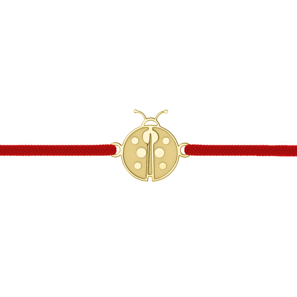 martisor cu snur reglabil si gargarita argint placat cu aur maison la stephanie