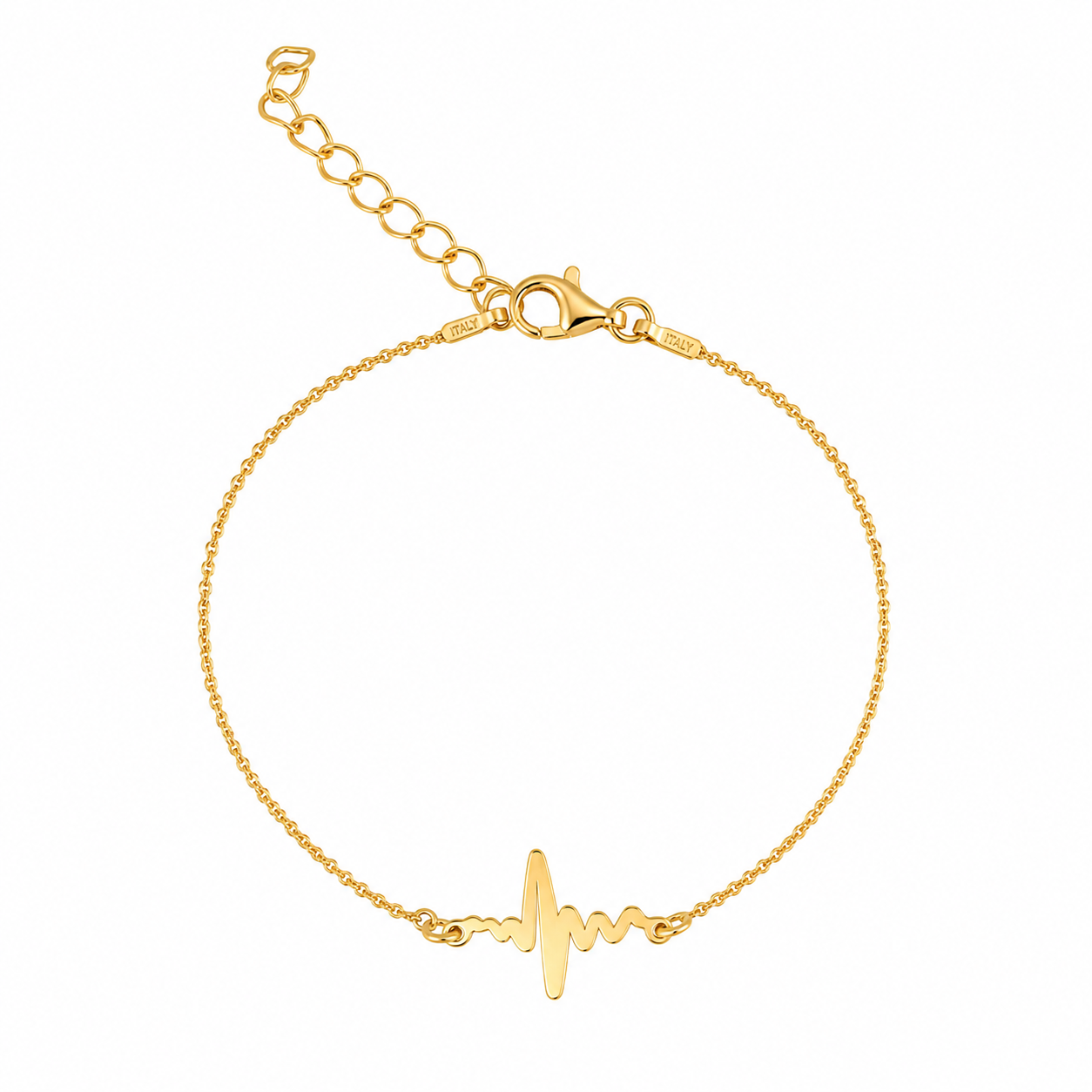 Brățară Heartbeat din argint 925, cu design minimalist inspirat de ritmul inimii. Bijuterie delicată și modernă pentru purtare zilnică, MAISON Stéphanie.