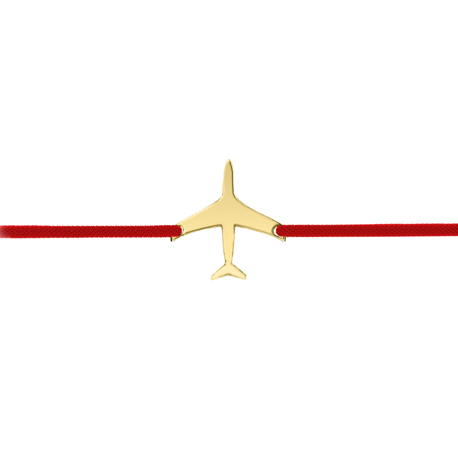 martisor cu snur reglabil si avion argint placat cu aur maison la stephanie