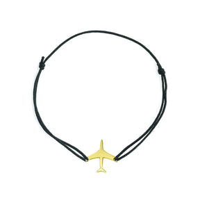 Brățară Mărțișor cu avion din argint 925 placat cu aur 18K – simbol al libertății și al viselor care prind aripi, cadou elegant Maison La Stéphanie.