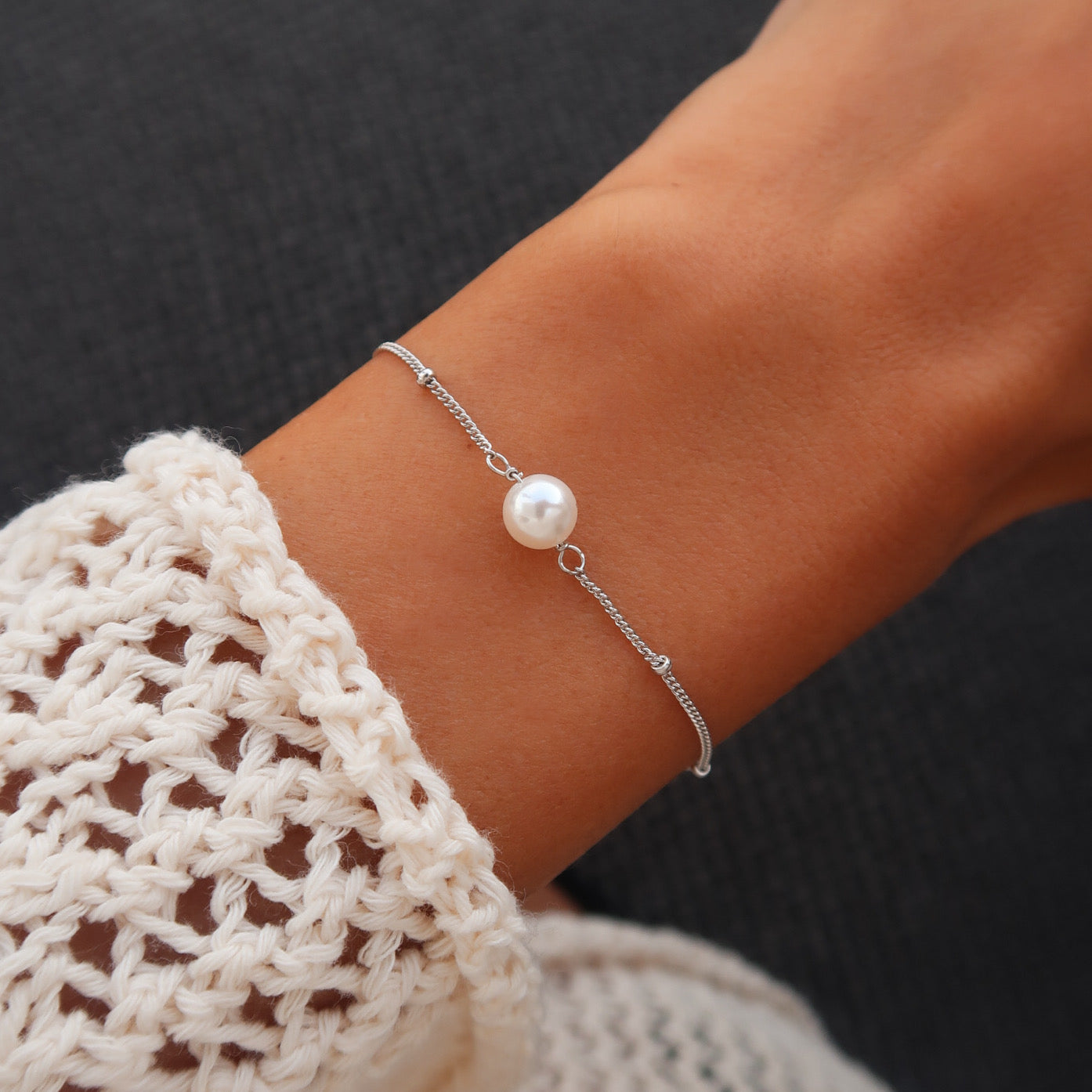 Bratara Perla Delicata din argint 925, cu perla naturala si design rafinat – Maison La Stephanie