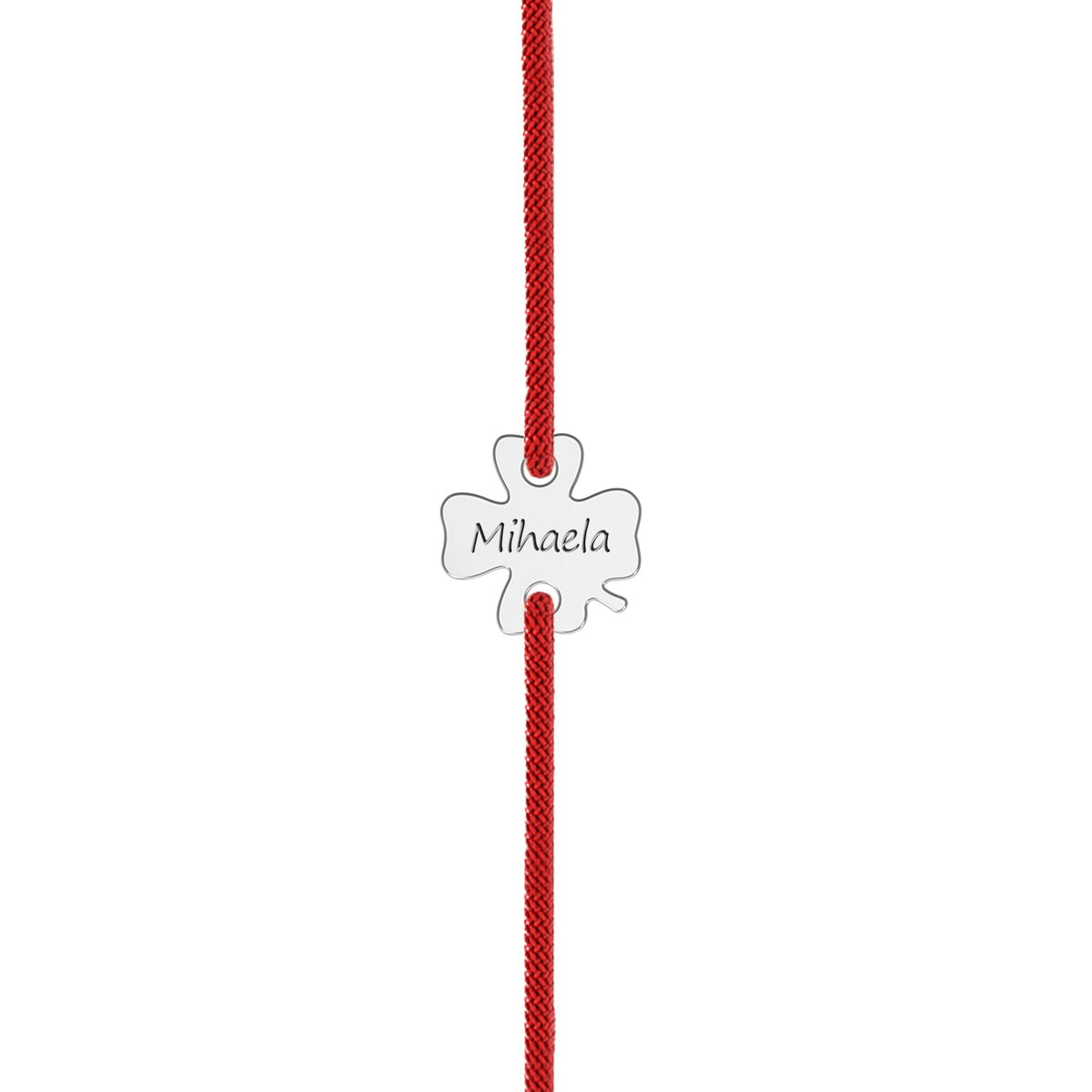 Brățară personalizată din argint 925 cu trifoi norocos – simbol al norocului și al eleganței. Cadou ideal de Mărțișor, 1 Martie, 8 Martie sau pentru companii.