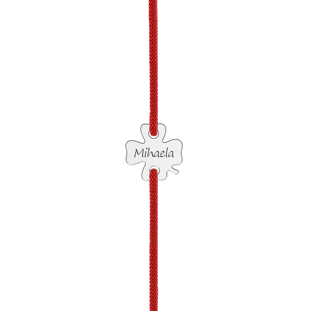 Brățară personalizată din argint 925 cu trifoi norocos – simbol al norocului și al eleganței. Cadou ideal de Mărțișor, 1 Martie, 8 Martie sau pentru companii.