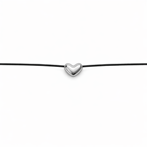 bratara petite amour pe snur ajustabil cu charm inimioara argint 925 cadou