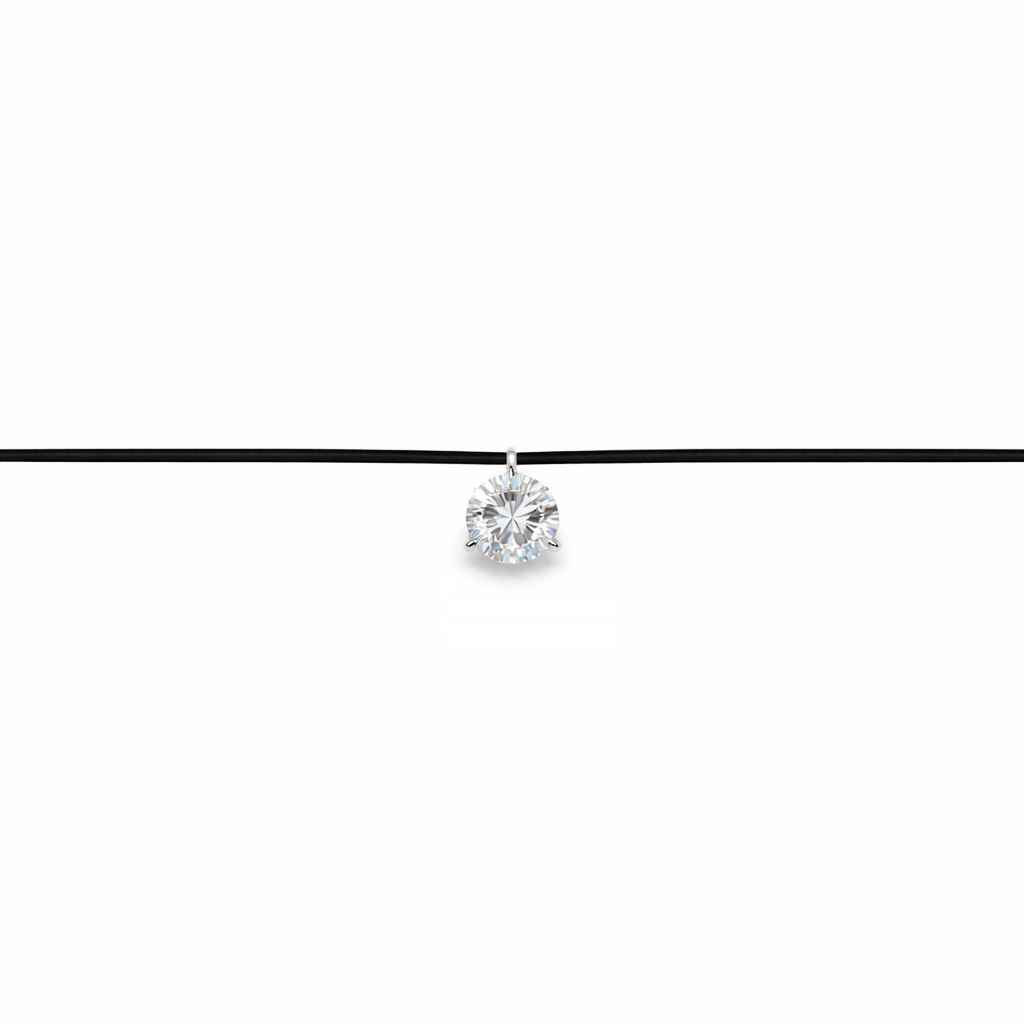 bratara petite carre pe snur ajustabil cu charm argint 925 si zirconiu 4 mm maison stephanie 