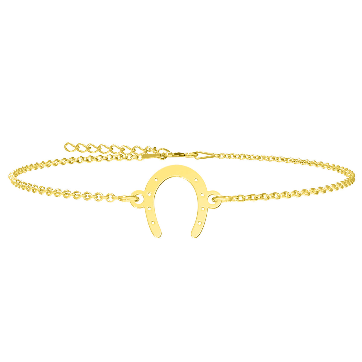 bratara din argint suflat cu aur si potcoava Maison la Stephanie