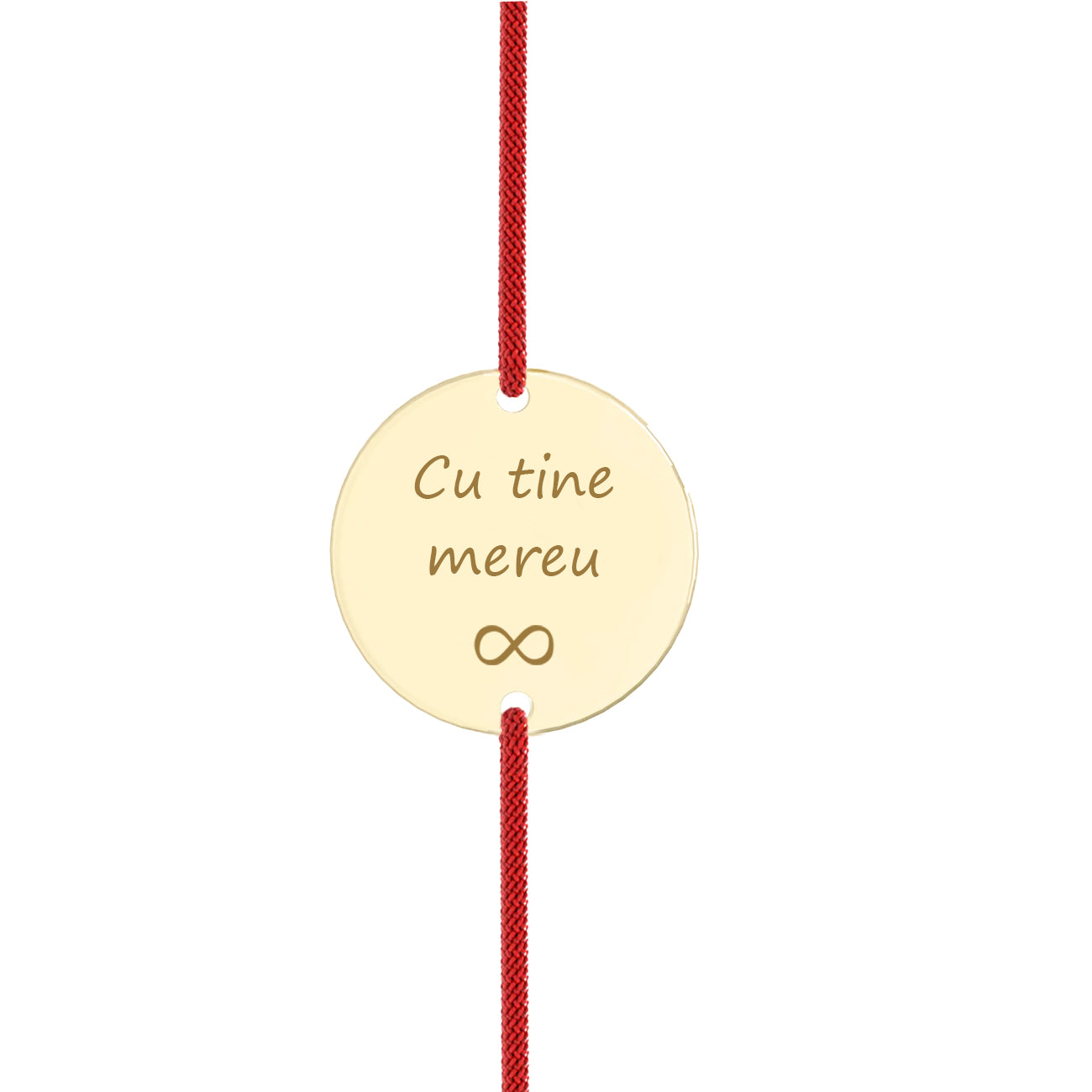 bratara snur personalizata prin gravura banut 15 mm aur 8k