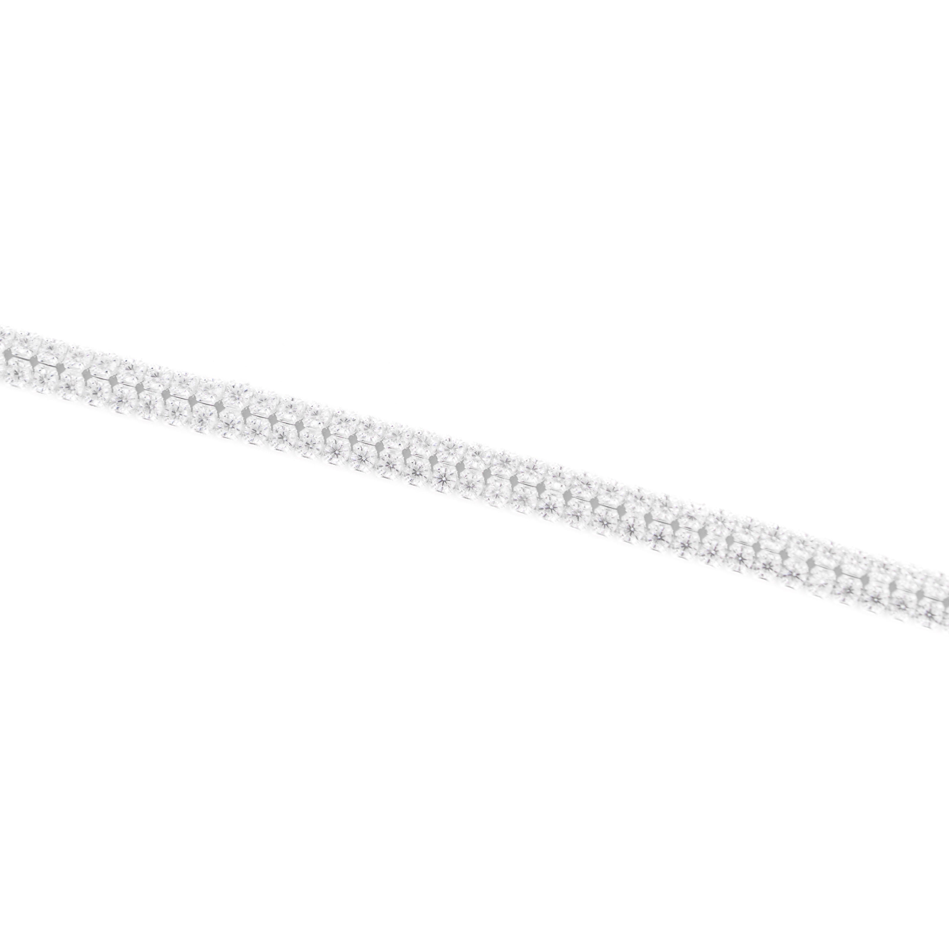 Brățară tennis elegantă din argint 925 cu zirconii albe — o bijuterie clasică și rafinată Maison La Stéphanie, perfectă pentru orice ocazie.