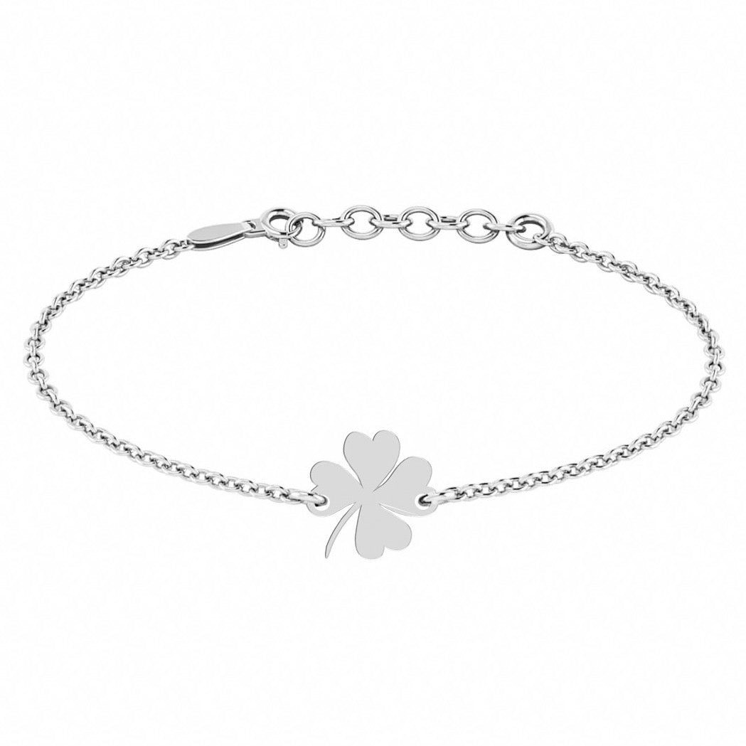 Brățară delicată din argint 925 cu simbol trifoi – bijuterie Maison La Stéphanie, cadou elegant de Mărțișor sau 8 martie, ideal pentru doamne și partenere corporate.