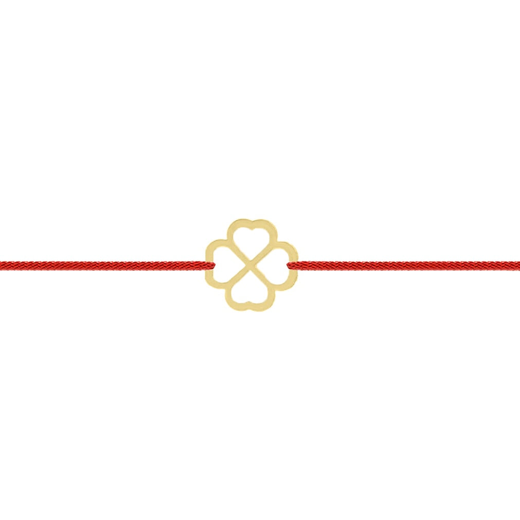 Brățară elegantă cu trifoi din argint 925 placat cu aur 18K — un mărțișor premium și cadou corporate ideal, semnat Maison La Stéphanie.