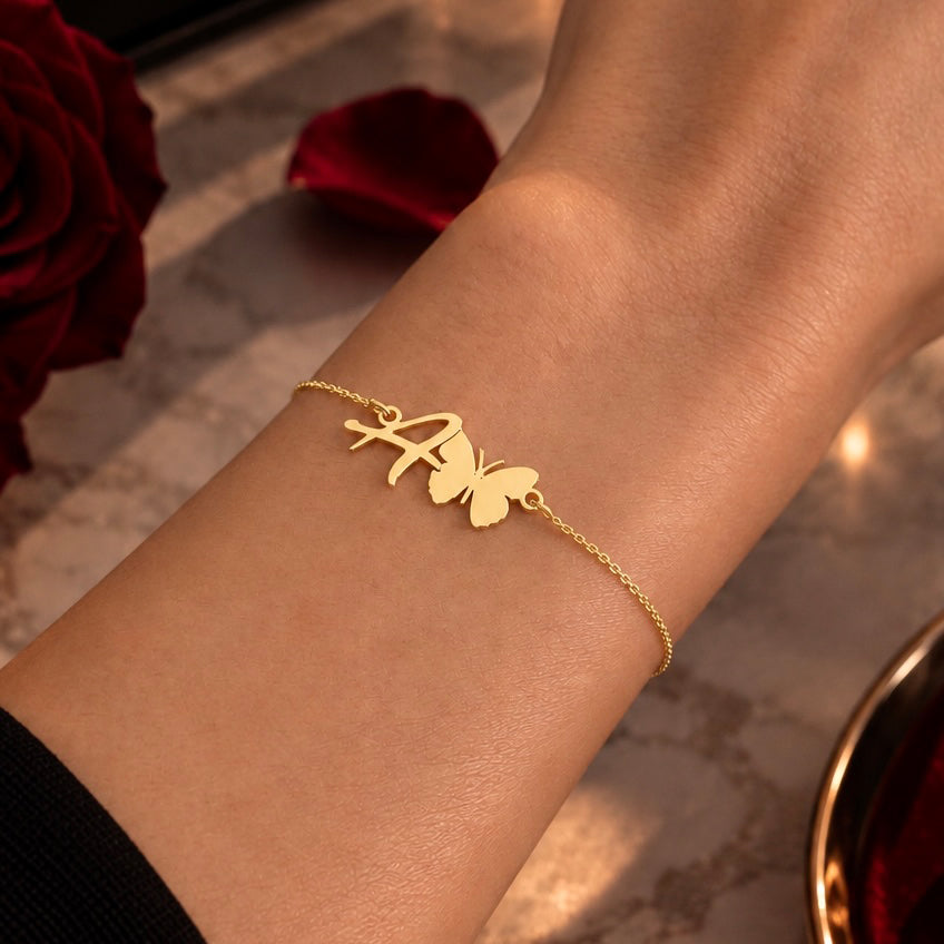 Bratara personalizata din Argint 925 placat cu aur cadou 8 Martie Maison Stephanie