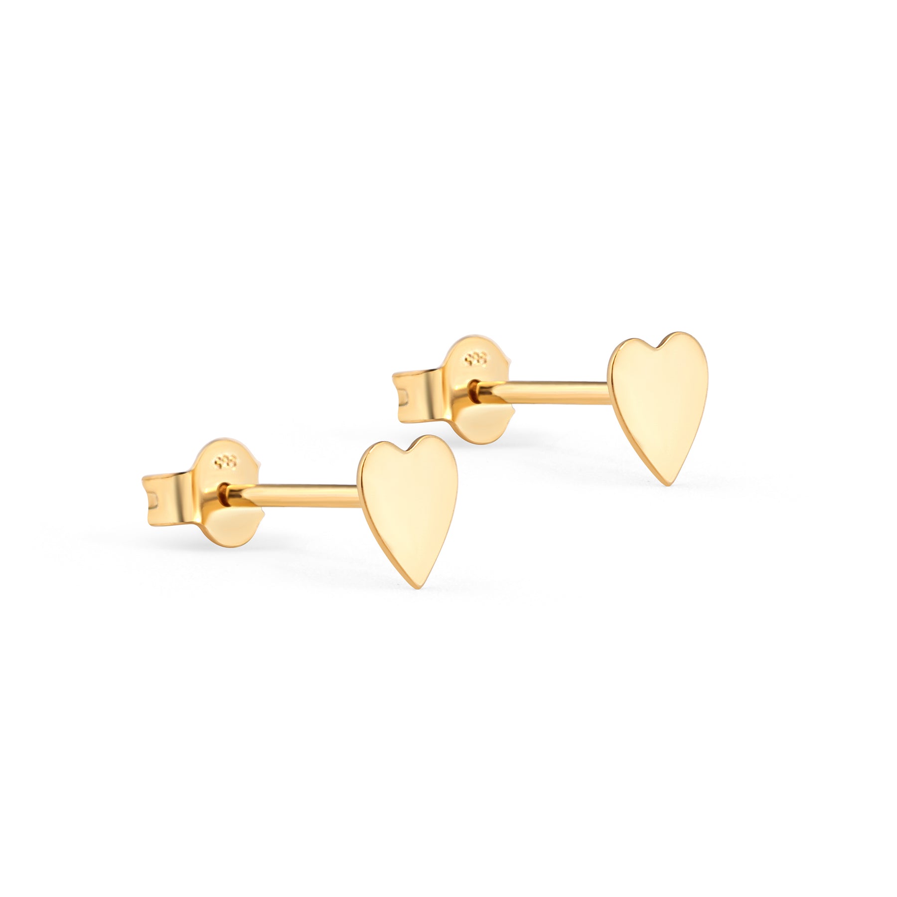 Cercei din aur 14K cu inimioară – bijuterie fină și elegantă, cadou ideal pentru iubită, fiică sau prietenă, Maison La Stéphanie.