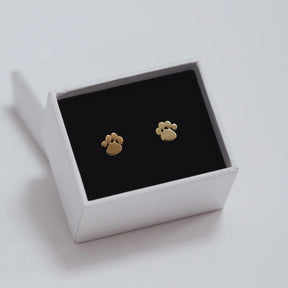 Cercei Lăbuță din argint 925 placat cu aur 14K – bijuterii elegante pentru iubitorii de animale, cadou perfect de Crăciun sau Moș Nicolae.