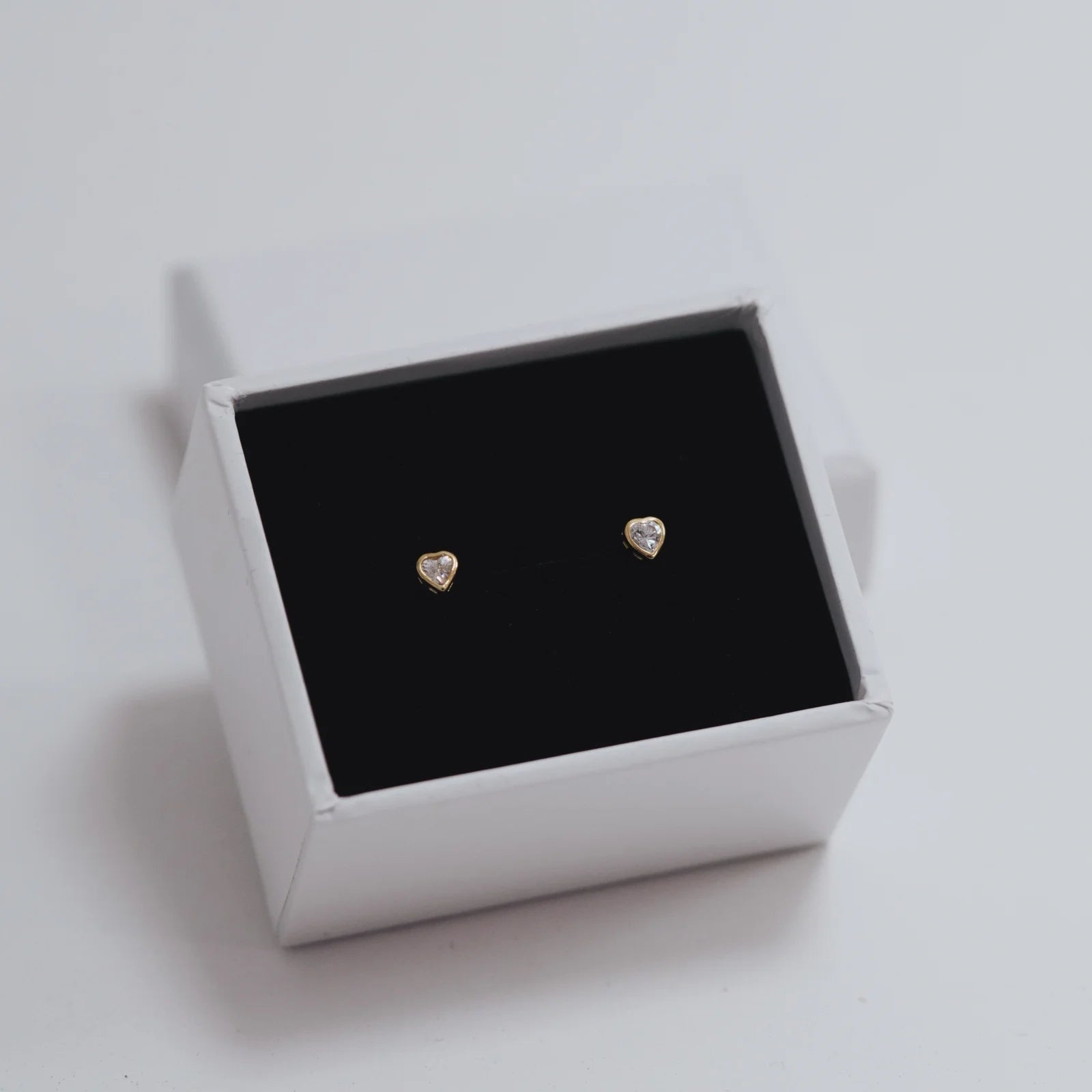 Cercei argint placat cu aur LITTLE HEART 